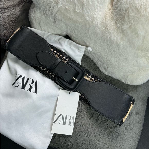 NWT Zara Accessories Woven Combination Belt Size 30 US - Picture 8 of 11